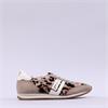 Paul Green Retro Side Panel Lace Trainer - Beige Leopard Combi